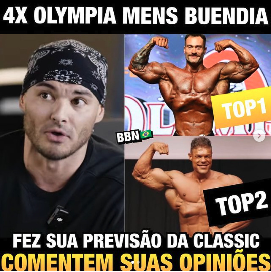 Previsão de Buendia para Classic Olympia: Chris Bumstead Campeão, Wesley Vissers em Segundo e Ramon Dino no Top 3